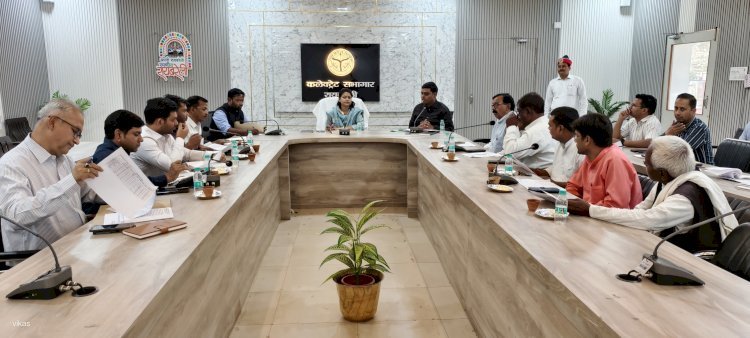 रायबरेली-डीएम ने राजनैतिक दलों के प्रतिनिधियों के साथ की बैठक