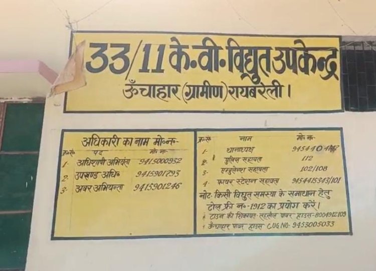 रायबरेली-विद्युत कर्मचारियों की हनक , बिना स्टीमेट और कागजी कार्रवाई के पोल लगाकर दे दिया कनेक्शन,,, 