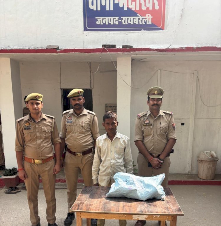 रायबरेली - मंदिर के घण्टा चोरी करने वाला अभियुक्त गिरफ्तार