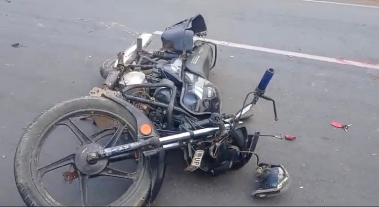 रायबरेली-तेज रफ्तार अज्ञात वाहन ने बाइक सवार को कुचला