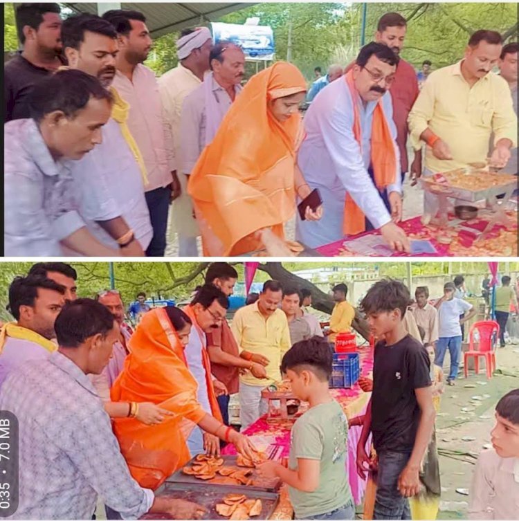 रायबरेली-ज्येष्ठ माह के चौथे बड़े मंगलवार पर भंडारा का आयोजन, उमड़ा भक्तों का सैलाब,,,,,