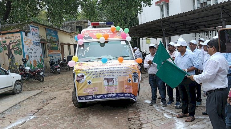 रायबरेली-सीडीओ ने खुरपका-मुंहपका टीकाकरण अभियान के छठें चरण का किया शुभारम्भ