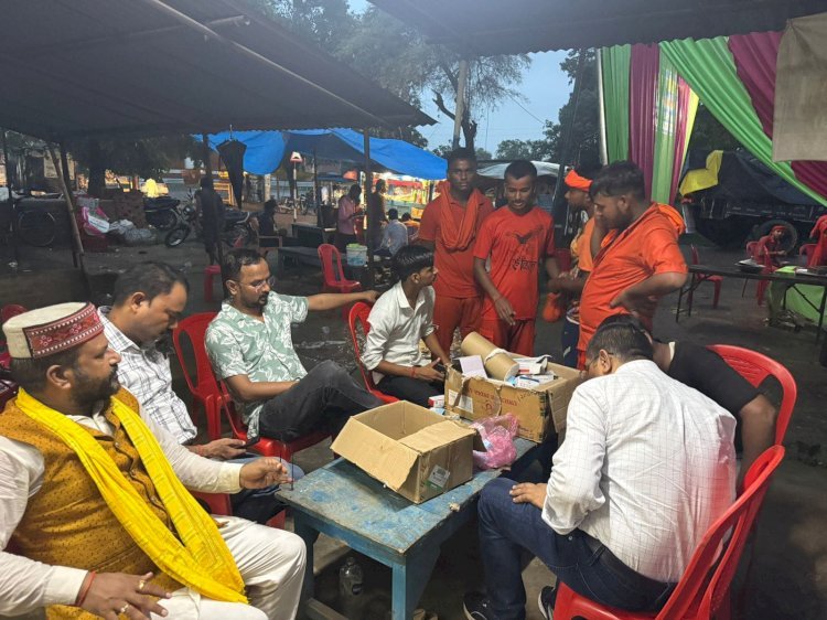 रायबरेली-कांवड़ियों की सेवा में लगा शिविर , भाजपा नेता ने सुलभ कराई व्यवस्था 