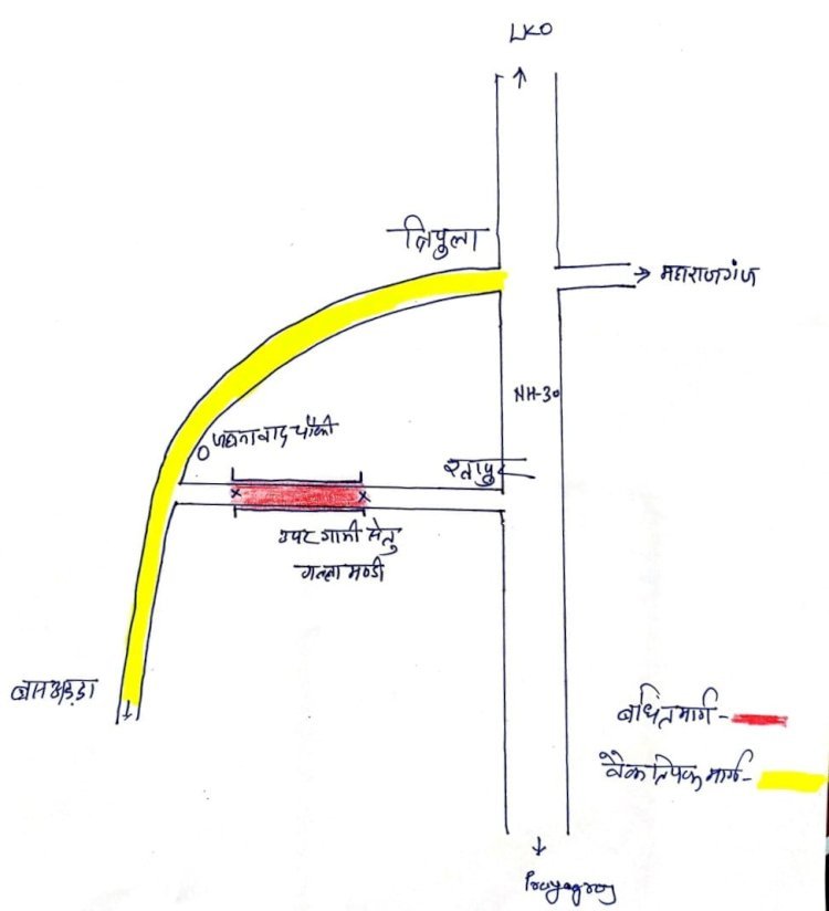 रायबरेली-उपरिगामी सेतु के स्लैब मरम्मत कार्य के दृष्टिगत किया गया यातायात डायवर्जन