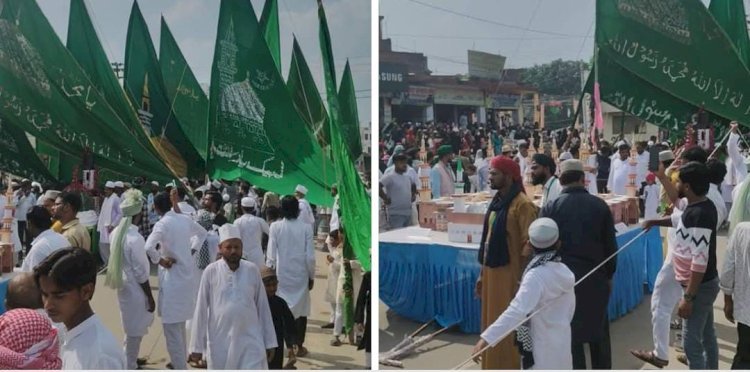 रायबरेली-जश्ने ईद मिलाद-उन-नबी पर निकाला गया नगर में जुलूस-ए-मोहम्मदी