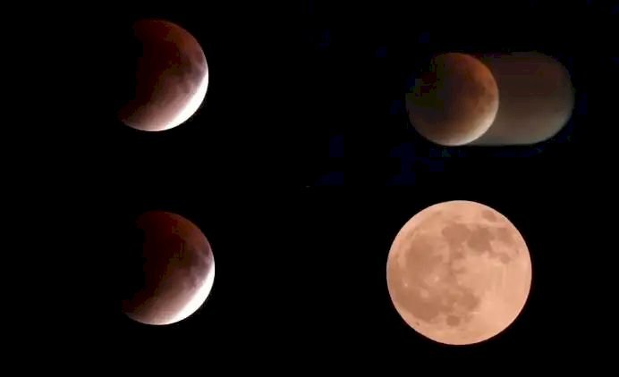 भारत में कुछ ऐसा दिखा 'ब्लड मून', आसमान में दिखा मंत्रमुग्ध नजारा, देखें तस्वीरें