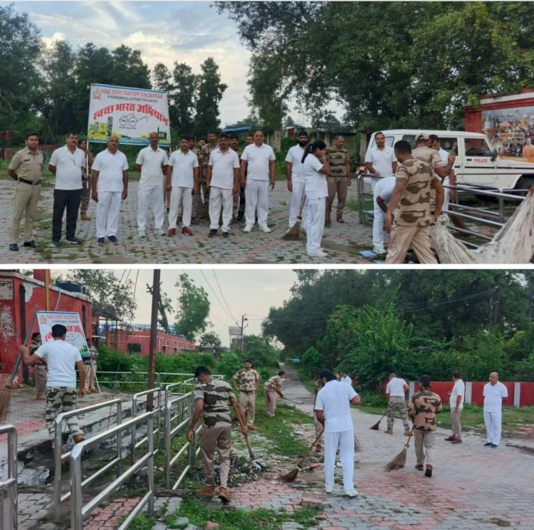 रायबरेली- NTPC के सीआईएसएफ इकाई के नेतृत्व में चलाया स्वच्छता अभियान,,,