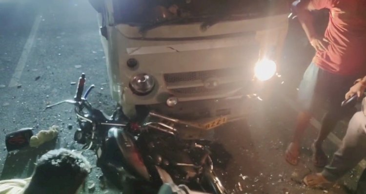 रायबरेली-तेज रफ्तार लोडर ने बाइक सवार को मारी जोरदार 