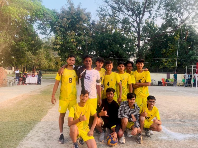 रायबरेली-चिन्मय विद्यालय में दूसरे दिन वालीबॉल मैच की मची धूम