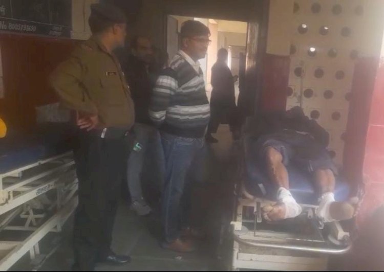 रायबरेली- ट्रैक्टर वा बाइक की भिडन्त दो घायल,एक रेफर 