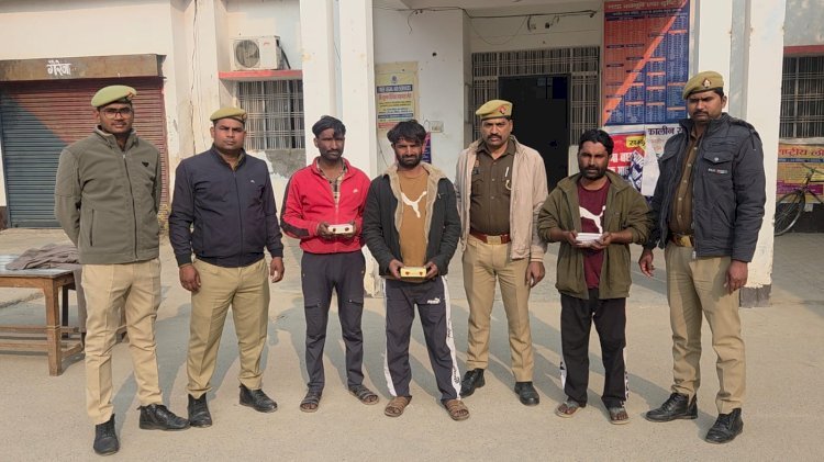 रायबरेली - चोरी करने वाले तीन अंतर्राज्यीय  शातिर अभियुक्त गिरफ्तार, नागा साधु का भेष बनाकर घटना को देते थे अंजाम