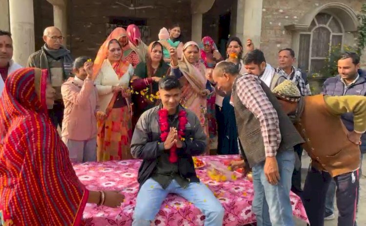 रायबरेली- प्रतिभा की दहाड़: गंगेहरा गुलालगंज के शशांक मिश्र का भारतीय सेना में चयन,गांव में जश्न