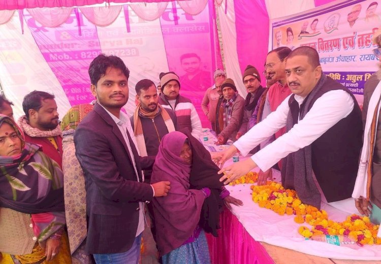 रायबरेली- जरूरतमंद को कभी कोई मदद हो मेरे दरवाजे खुले है ऊंचाहार की जनता का मै सेवक हूँ-अतुल सिंह