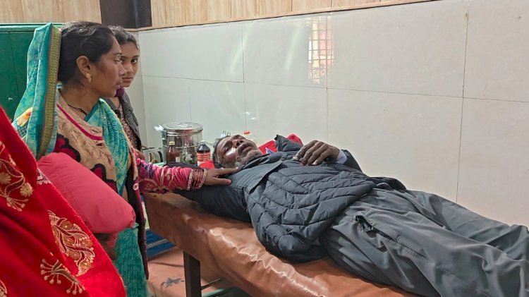 नीलगाय से टकराया बाइक सवार अधेड़, गंभीर रूप से हुआ घायल