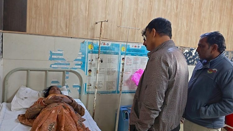 रायबरेली-ब्रेकर पर बाइक हुई अनियंत्रित, महिला घायल