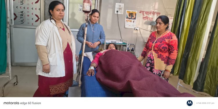 रायबरेली-ब्लड स्टोरेज यूनिट की मदद से प्रसूता को मिला समय पर जीवनरक्षक उपचार