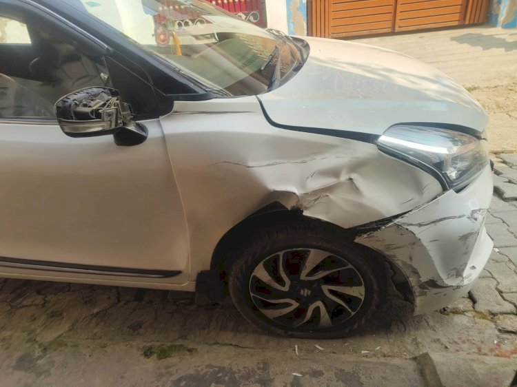 रायबरेली:ऊंचाहार देहात प्रधान धनराज यादव की कार को ट्रक ने मारी टक्कर,,, 