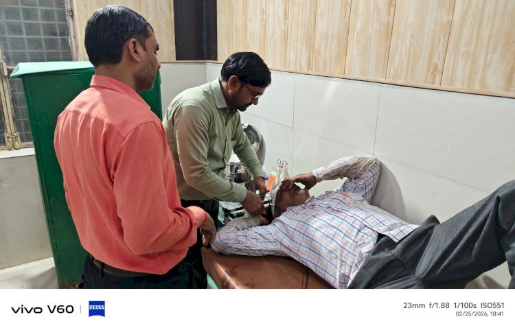 घायल अवस्था में शराब के ठेके के पास मिला अधेड, पहुंचाया गया अस्पताल