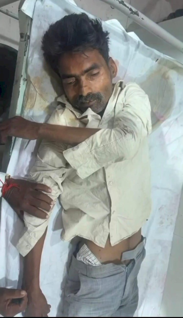 रायबरेली-नशे में धुत अधेड़ छत से गिरा नीचे, हालत गंभीर