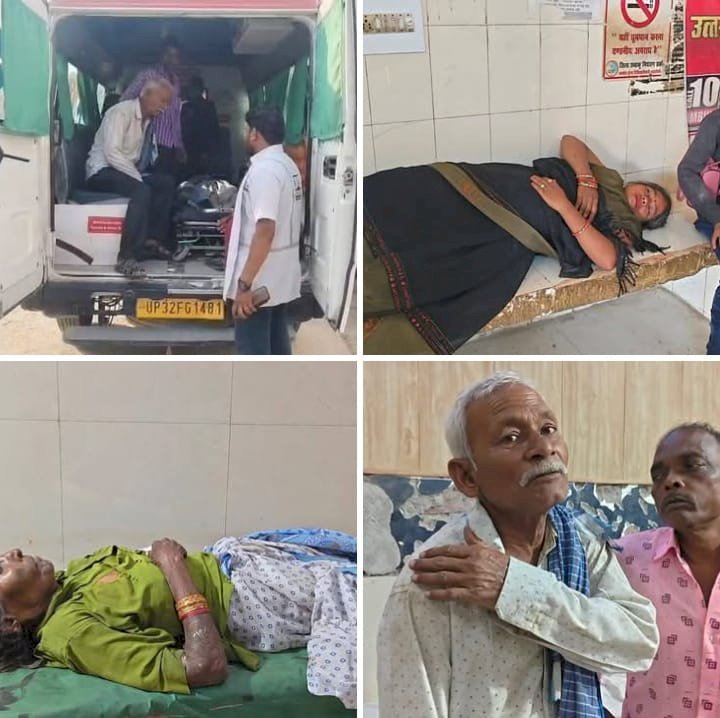 रायबरेली-मोटरसाइकिल सवार को बचाने के चक्कर में ई रिक्शा हुआ अनियंत्रित