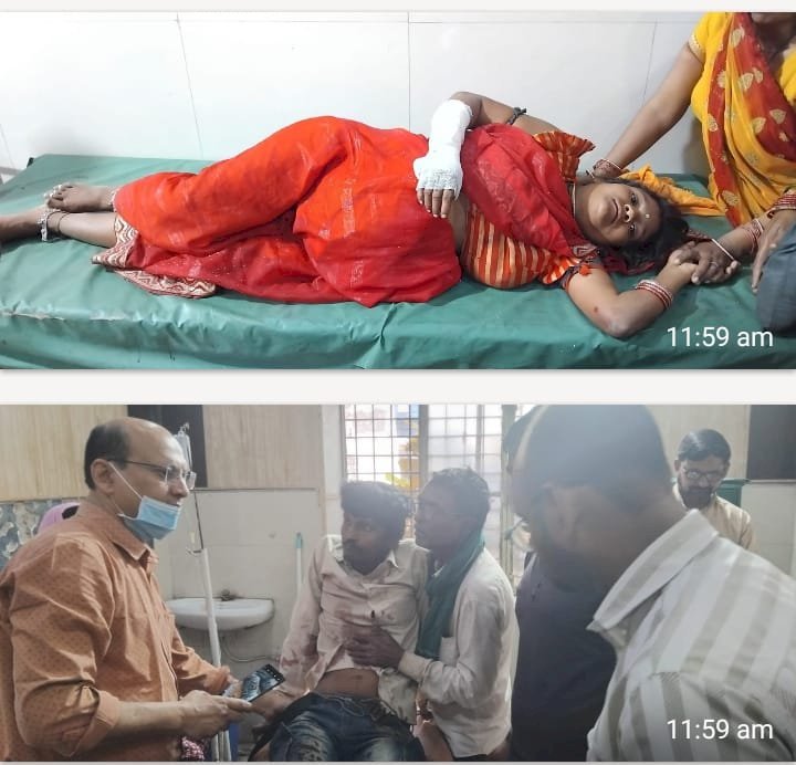 रायबरेली-तेज रफ्तार पिकअप ने सामने से बाइक सवार दंपति को मारी जोरदार टक्कर, दोनों गंभीर