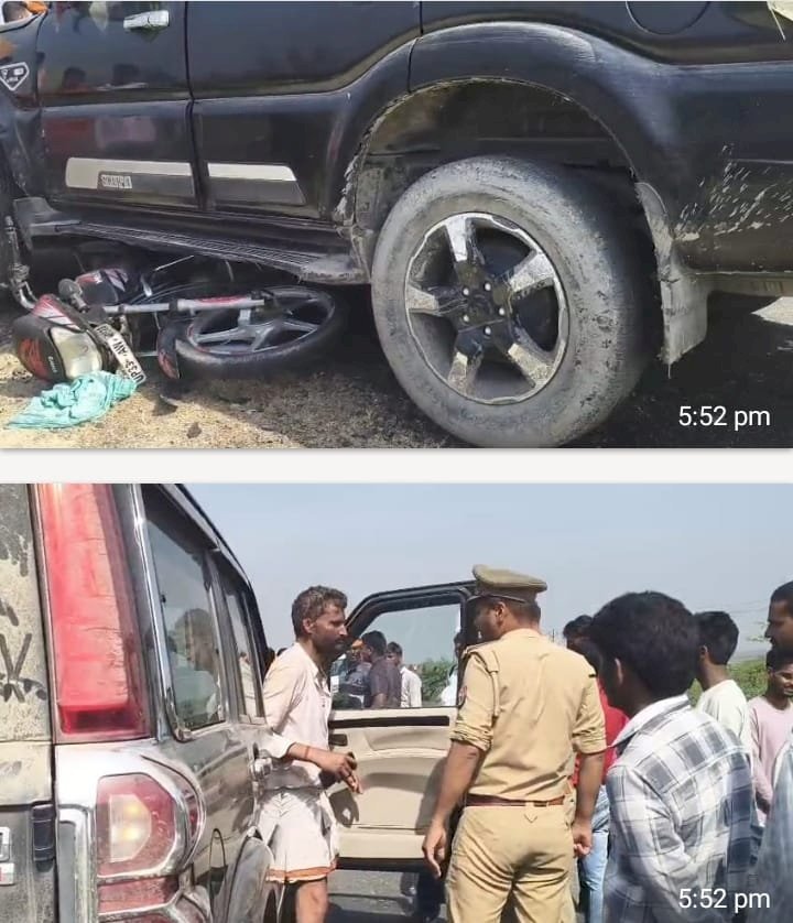 रायबरेली-चालक के अत्यधिक नशे में होने के कारण स्कॉर्पियो का बिगड़ा संतुलन, टला बड़ा हादसा