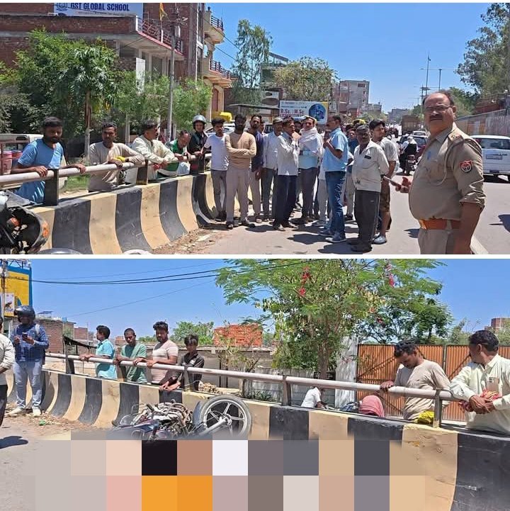 रायबरेली-खूनी ओवरब्रिज पर एक और दर्दनाक सड़क हादसा, बाइक सवार अधेड़ की हुई मौत