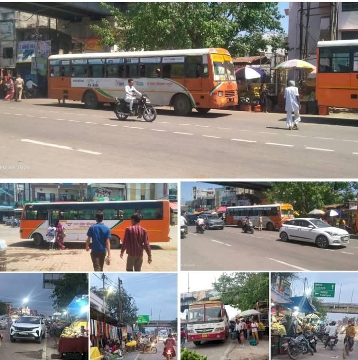 रायबरेली-अवैध अतिक्रमण के कारण डेंजरस जोन बनता जा रहा है कस्बे का मुख्य चौराहा