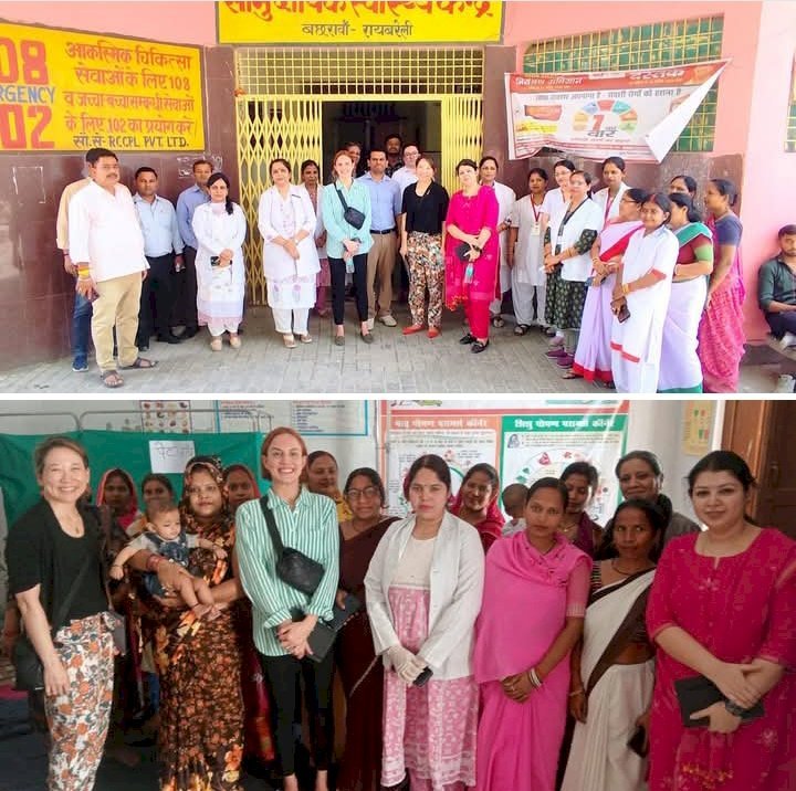 रायबरेली-सीएचसी पहुंची बिल एंड मिलिंडा गेट्स फाउंडेशन एवं UPTSU की टीम