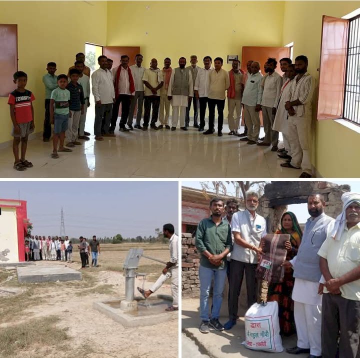 रायबरेली-सांसद निधि से नवनिर्मित बारात घर का विधानसभा कोऑर्डिनेटर ने किया निरीक्षण