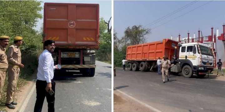 रायबरेली-17 वाहनों पर अवैध ओवरलोडिंग के विरुद्ध हुई कार्यवाही