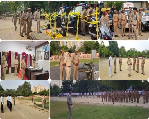 रायबरेली एसपी द्वारा साप्ताहिक परेड का किया गया निरीक्षण