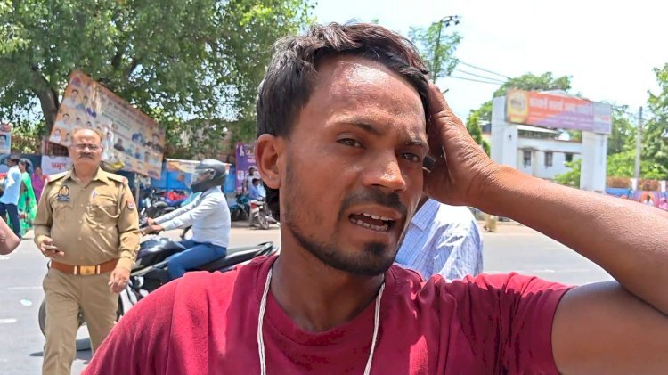 रायबरेली कस्बे के मुख्य चौराहे पर युवक से मारपीट, पुलिस को आता देख भागे आरोपित