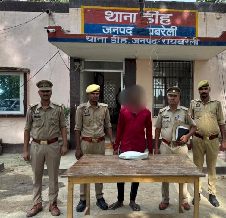 रायबरेली: चोरी की पावर केबल के साथ अभियुक्त गिरफ्तार, डीह पुलिस ने भेजा जेल