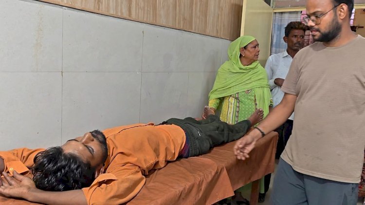 रायबरेली शटरिंग गिरने से मजदूर गंभीर रूप से घायल, इलाज के लिए पहुंचाया गया अस्पताल
