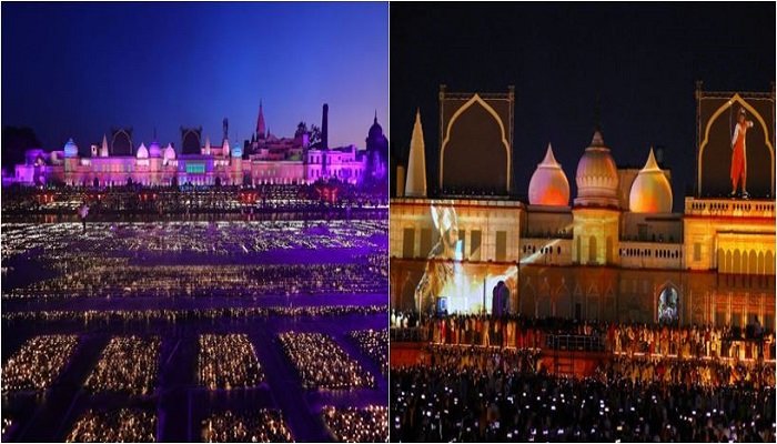 Deepotsav 2022 : दीयों की कतार से जगमगाई अयोध्या, लेजर एंड साउंड शो से राम की पैड़ी का नजारा हुआ भव्य, देखें ये तस्वीरें…
