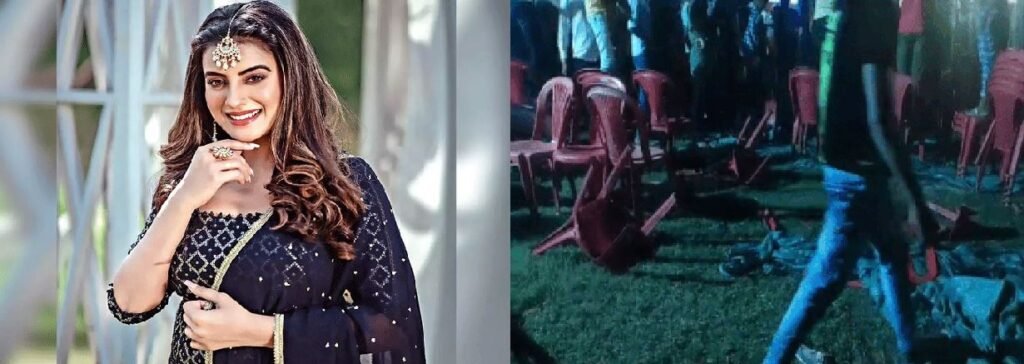 अक्षरा सिंह ने जैसे ही स्टेज से गाया ये गाना…चलने लगी कुर्सियां