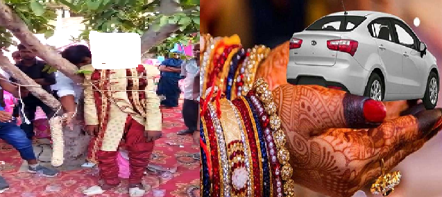 दहेज की डिमांड पर लड़की के परिजनों ने दूल्हे को पेड़ से बांधा, शादी का मंडप बना अखाड़ा, मामले में पुलिस की एंट्री !
