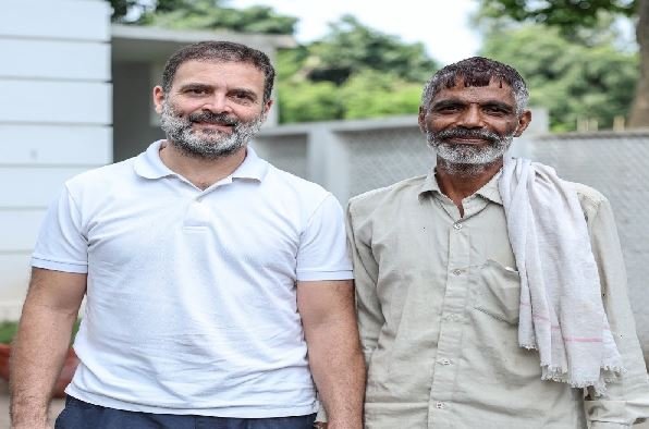 वायरल हुए रामेश्वर जी से मिले राहुल गांधी, ट्वीट कर बोले- वो एक जिंदादिल इंसान हैं